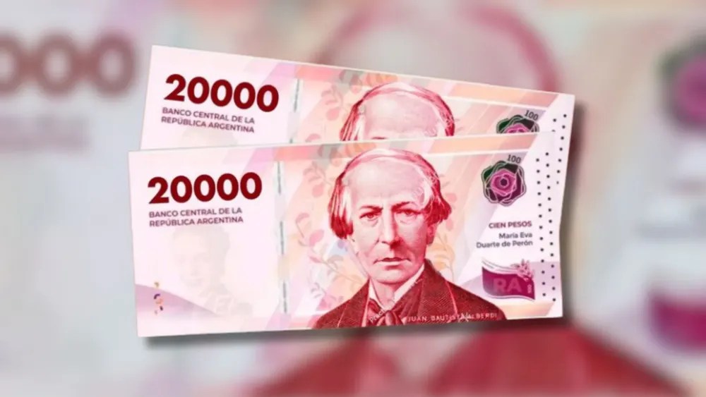 El BCRA lanzó el billete de $20.000 al&nbsp;mercado