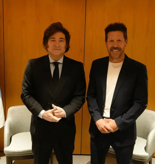 Encuentro entre Milei y el Cholo Simeone en&nbsp;Madrid
