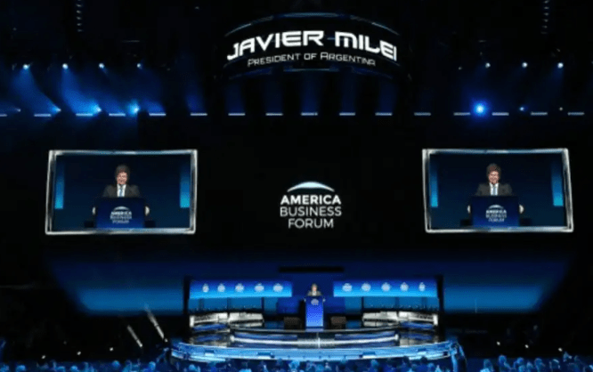 Milei se presentó American Business Forum en&nbsp;Miami